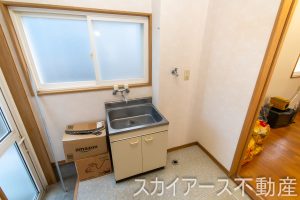 八戸市行人坂 中古住宅 ランドリールームとスロップシンク