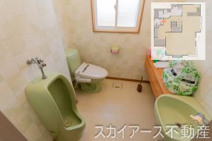八戸市行人坂 中古住宅 1階トイレの室内写真